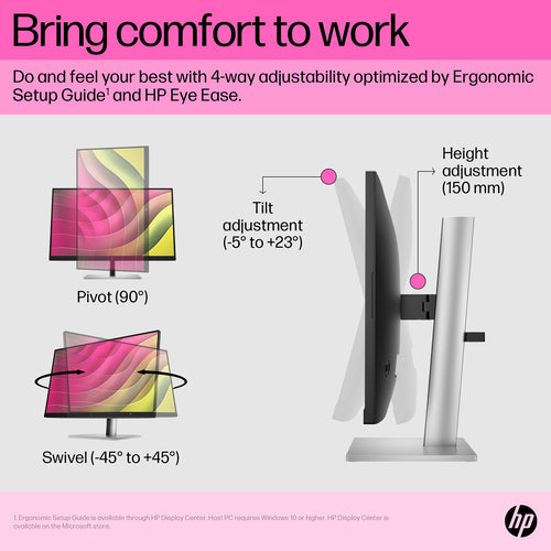 HP E24t G5 computer monitor 60.5 cm (23.8 HP E24t G5 computer monitor 60.5 cm (23.8